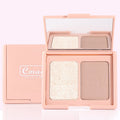 Cmaa Du Two-Tone Delicate Natural Blush Highlighter Powder Repairing Palette
