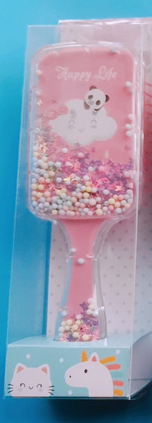 Amazon Cross-Border Cartoon Airbag Comb, Printed Air Cushion Comb, Transparent Massage Hairdressing Comb, Plastic Rainbow Comb