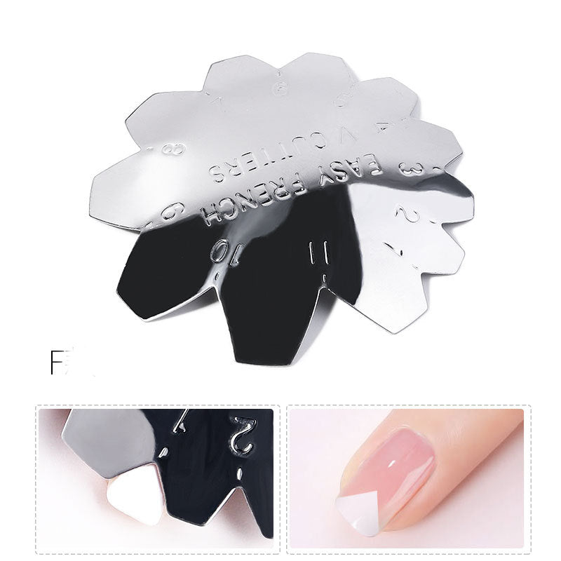 Easy French Creative Nail Art Plastic Steel Model