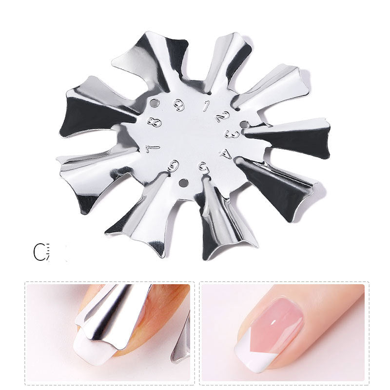 Easy French Creative Nail Art Plastic Steel Model