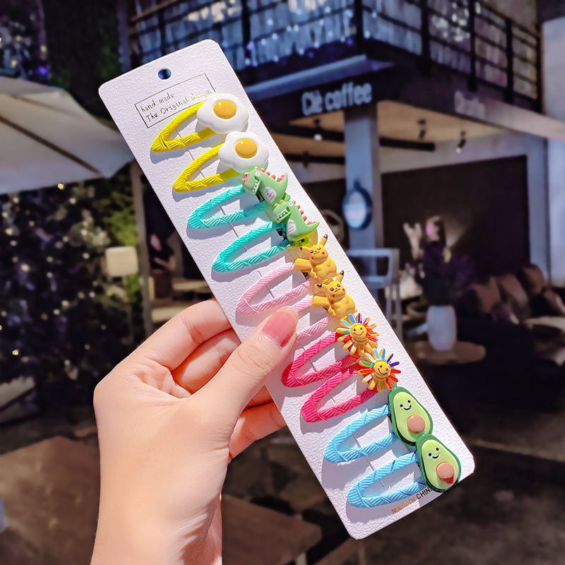 Korean Version Children Hairpin Cloth Art Baby Cute Hairpin