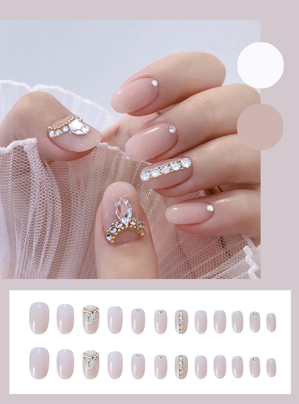Fake Nails, Wear Nail Stickers, Finished Nail Stickers