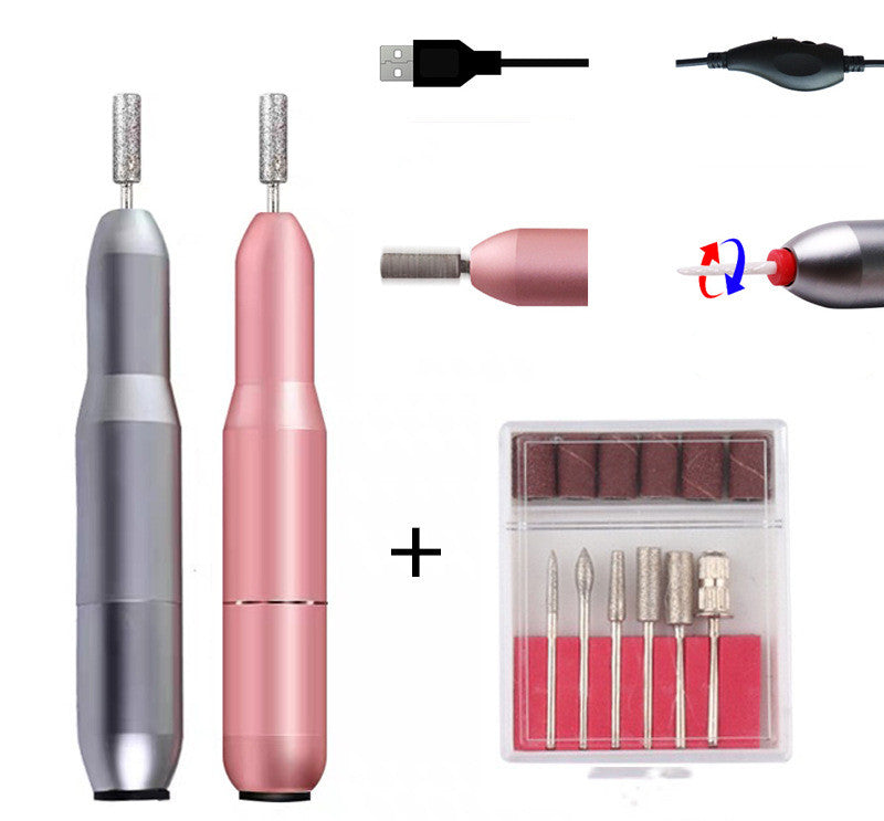 Factory Direct Wholesale New Portable USB Nail Polisher Exfoliating And Polishing Pen-Type Nail Remover Electric Polisher