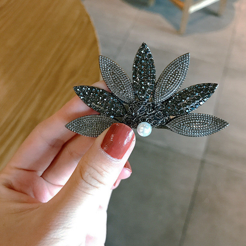 Personality Leaf Hairpin Fashion Temperament Side Clip Hairpin