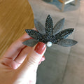 Personality Leaf Hairpin Fashion Temperament Side Clip Hairpin