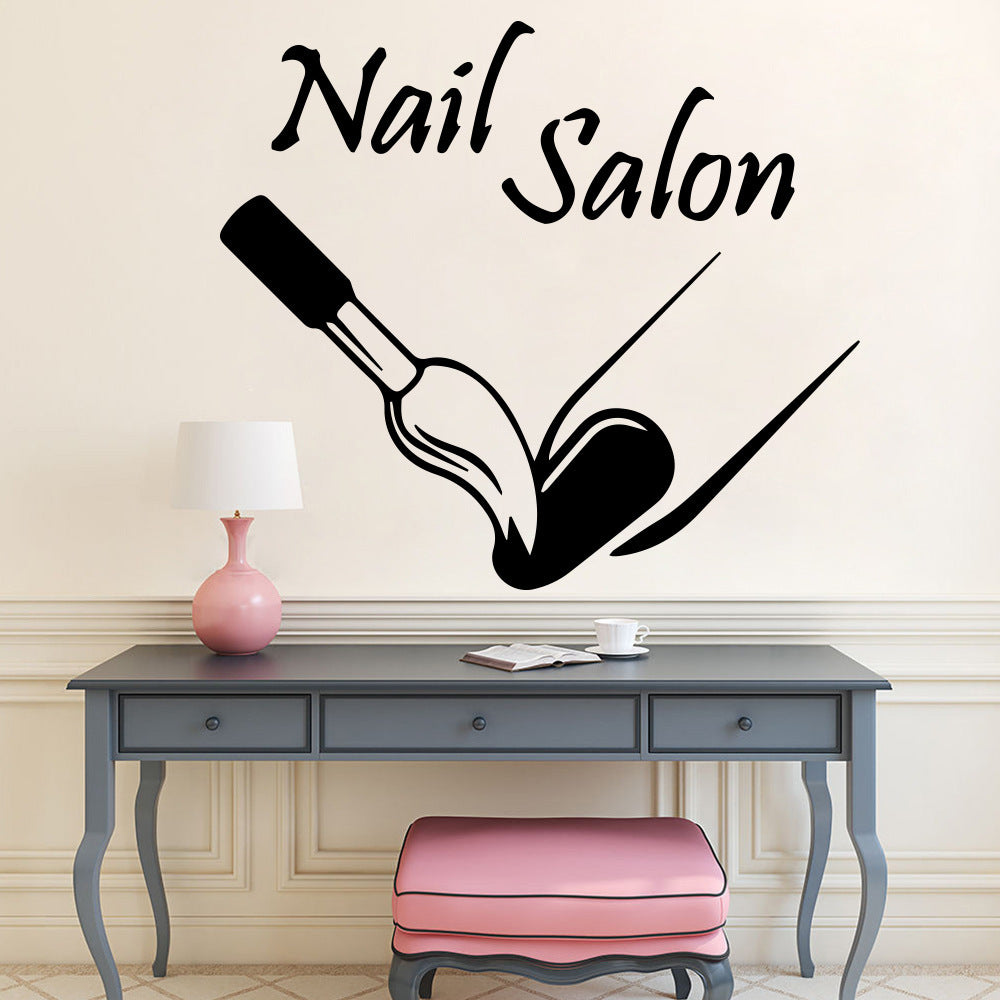 AliExpress Nail Salon Nail Salon Wall Stickers Office Stickers