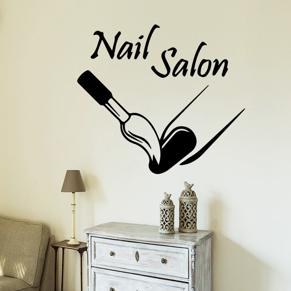 AliExpress Nail Salon Nail Salon Wall Stickers Office Stickers