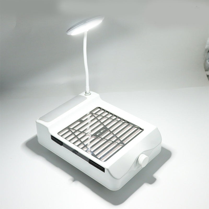 Rechargeable Nail Art Vacuum Cleaner To Quickly Vacuum And Polish Dust Lntegrated Operation Fan