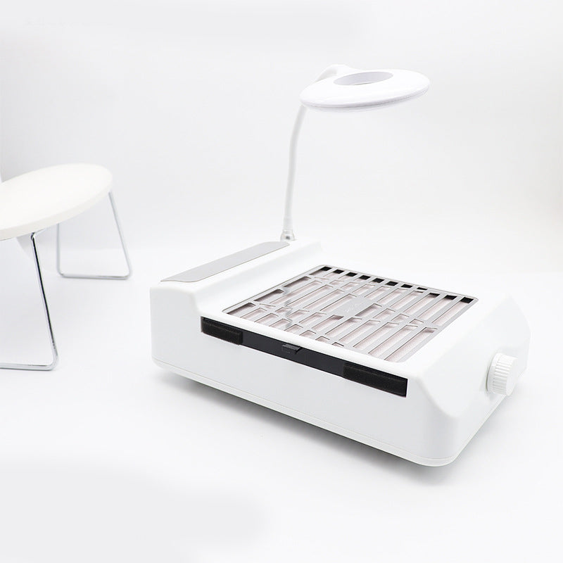 Rechargeable Nail Art Vacuum Cleaner To Quickly Vacuum And Polish Dust Lntegrated Operation Fan