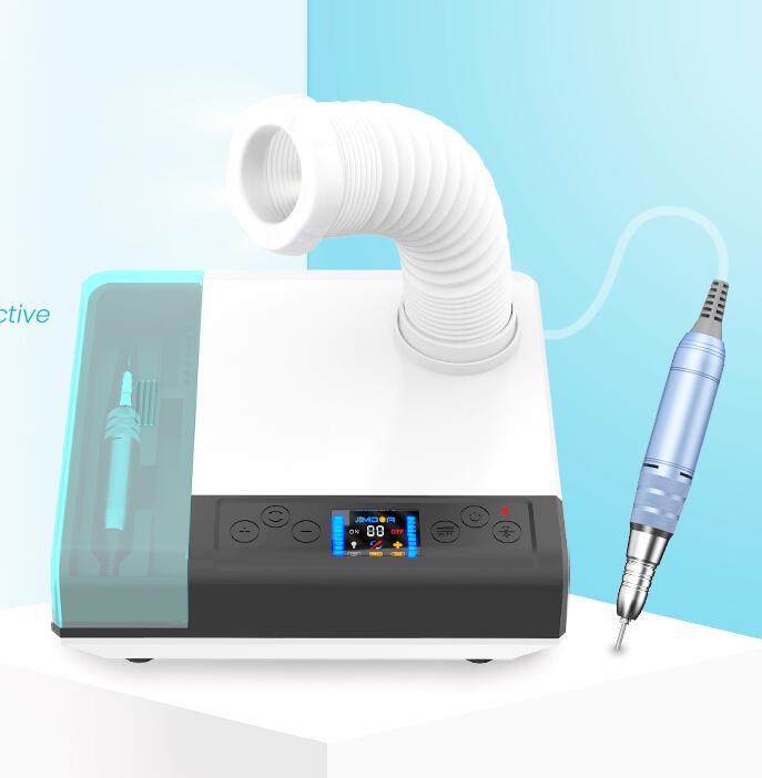 Polishing Manicure Vacuum Cleaner Electric Nail Machine Lighting Three In One