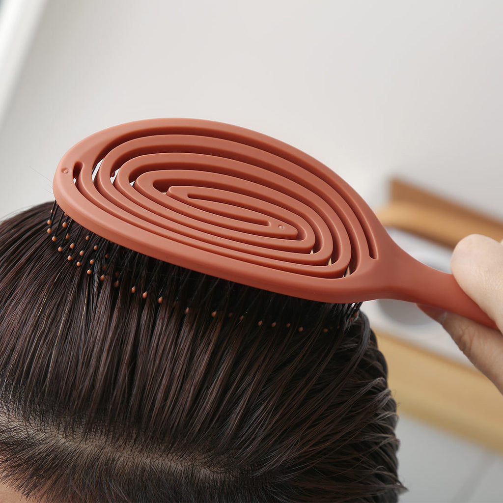 Relaxing Elastic Massage Comb Wet And Dry Oil Head Fluffy Shape Does Not Pull The Memory Tooth Comb
