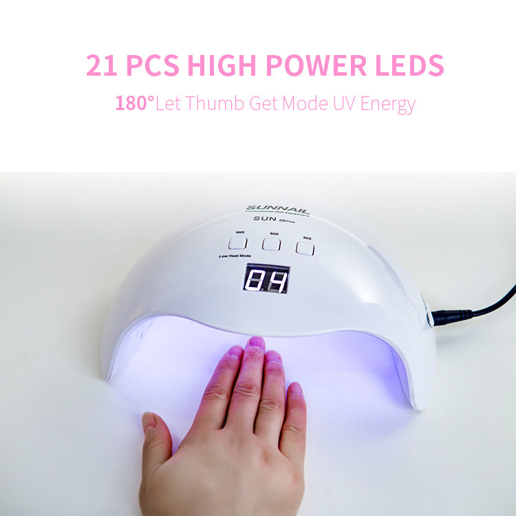Sunnal Nail Phototherapy Led Lamp Induction Nail Polish Dryer