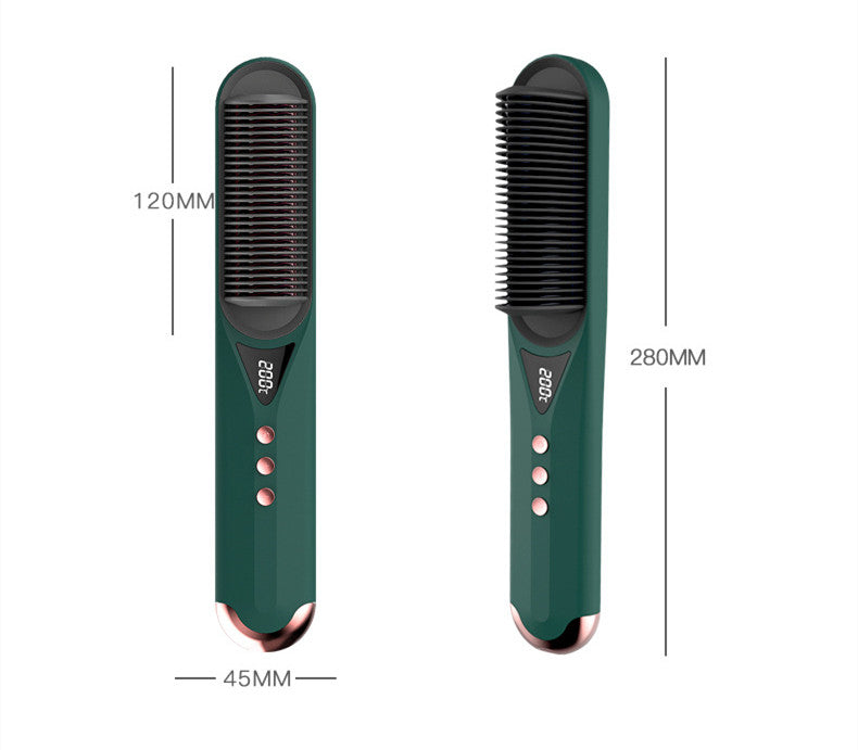 Straightening Comb And Curling Iron Dual-purpose Artifact Household Non-harmful Negative Curler