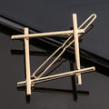 Creative Metal Frog Clip Triangle Moon Hairpin
