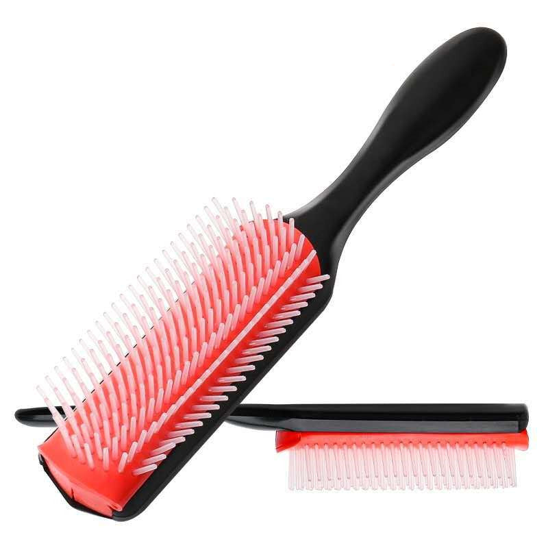 Nine-Row Comb With Heat-Resistant Big Back Hair Style Frosted Ribs Comb