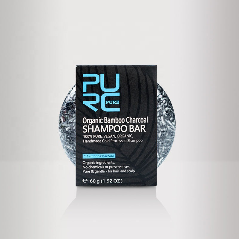 PURE Hand-Extracted Soap Shampoo Bamboo Charcoal Shampoo Soap