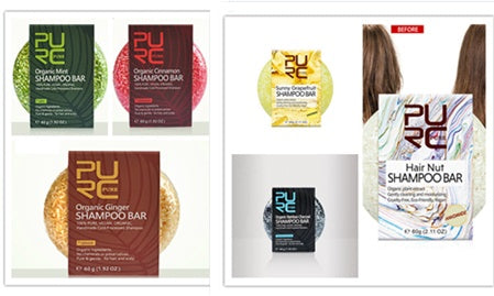 PURE Shampoo hand extracting hair care soap