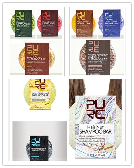 PURE Shampoo hand extracting hair care soap