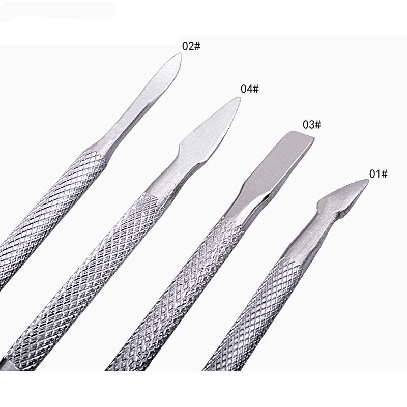 Nail Tools 4-Piece Manicure Set Dead Skin Fork Steel Push Nail Remover Tool