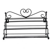 Three-layer Wrought Iron Nail Polish Display Stand