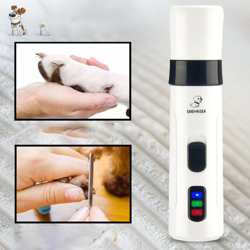 Smehnser Pet Nail Polisher Electric Manicure Usb Charging Nail Clippers Cat Teddy Nail Scissors Cleaning Supplies