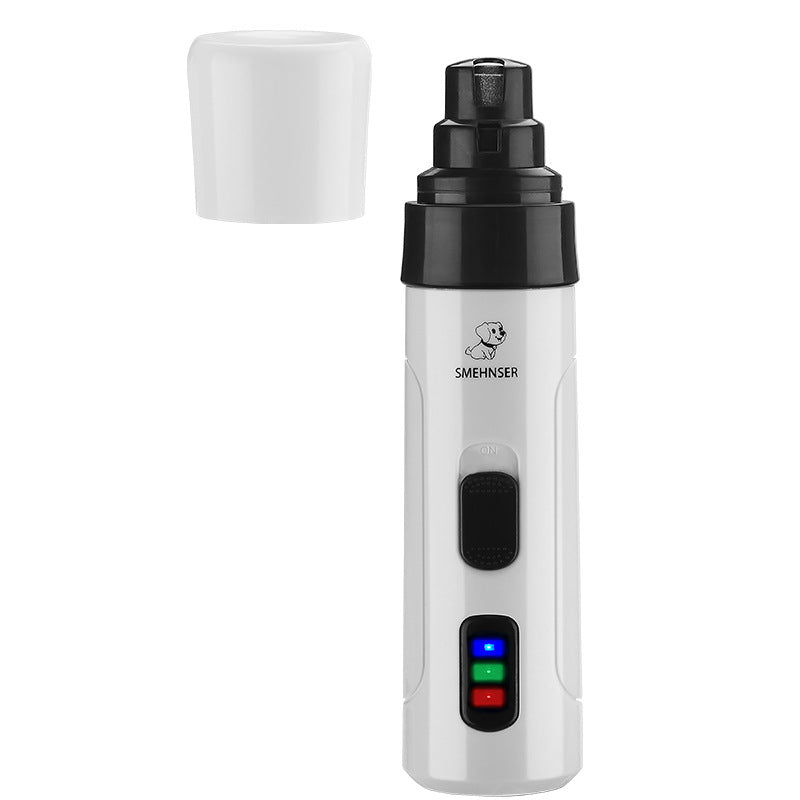 Smehnser Pet Nail Polisher Electric Manicure Usb Charging Nail Clippers Cat Teddy Nail Scissors Cleaning Supplies