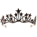 Black Crown Queen Big Crown Bridal Wedding Headdress Amazon Exaggerated Star Headband