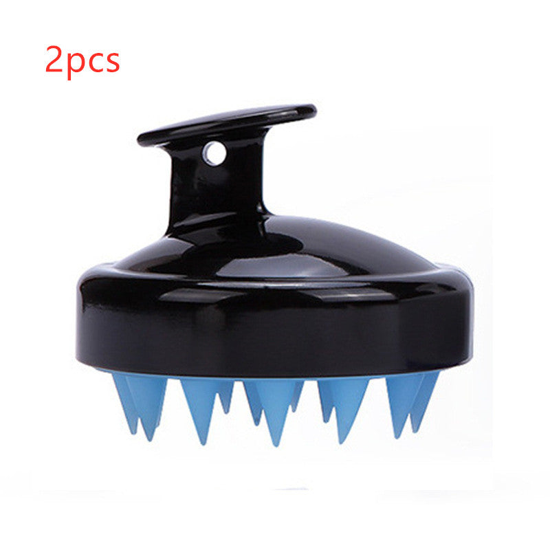 Silicone shampoo brush massager