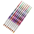 Colorful pen barrel nail flower pen