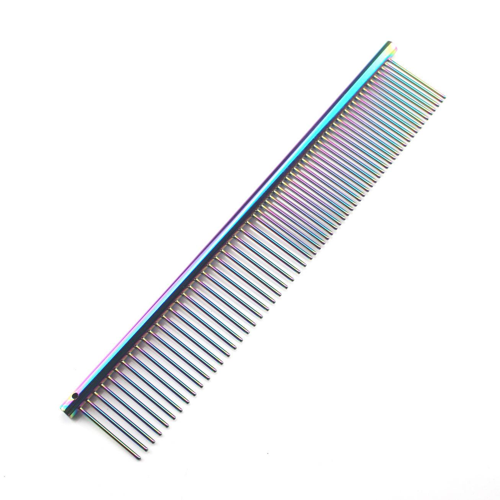 Color Stainless Steel Medium Pet Comb