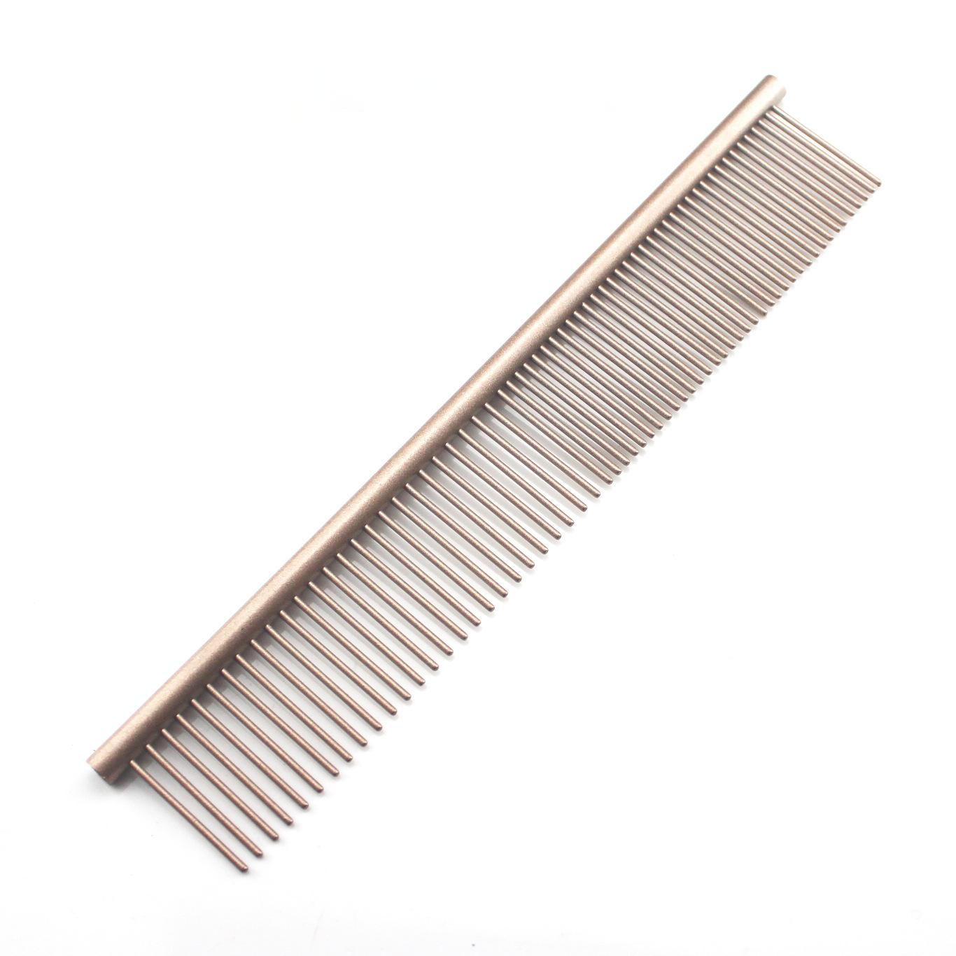 Color Stainless Steel Medium Pet Comb