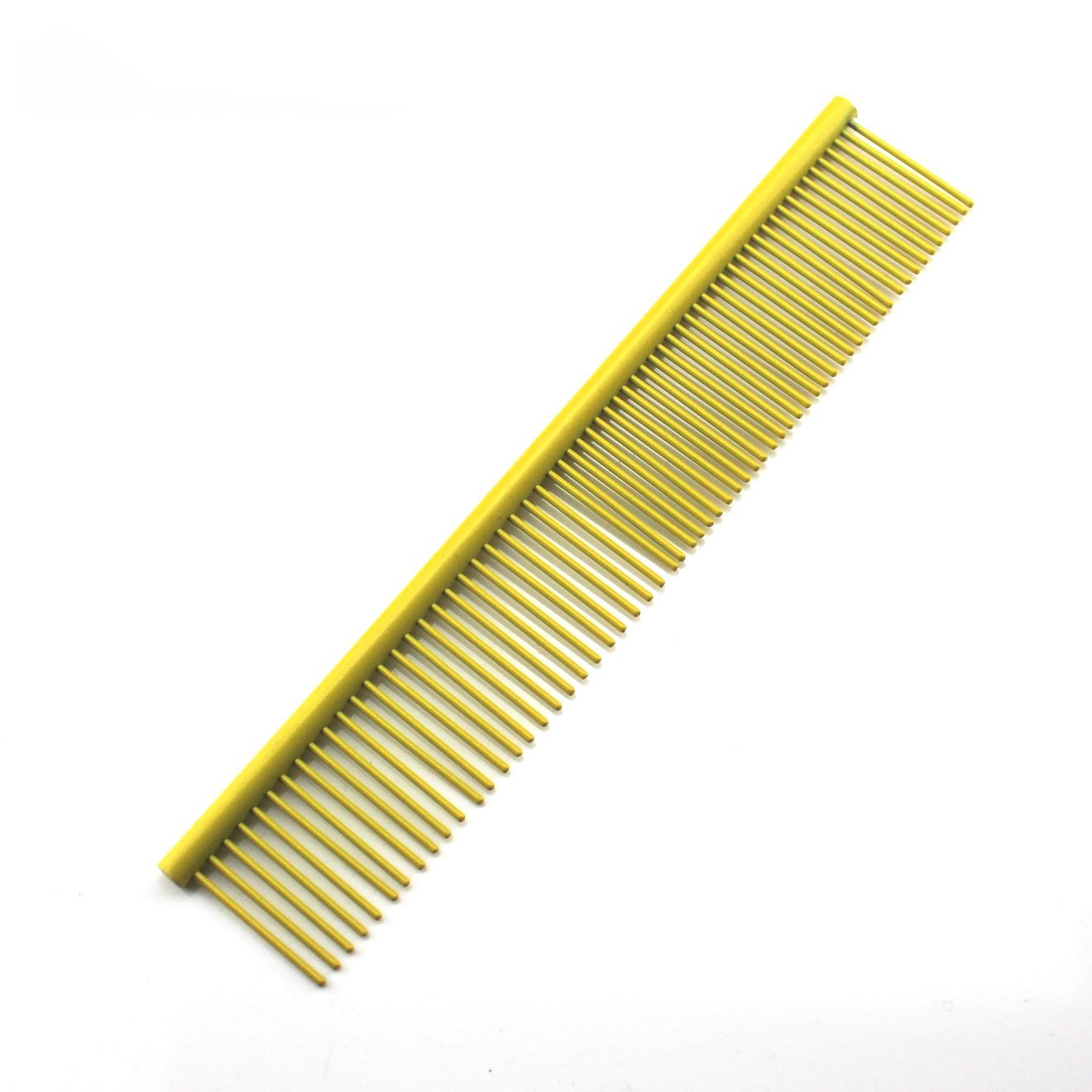 Color Stainless Steel Medium Pet Comb