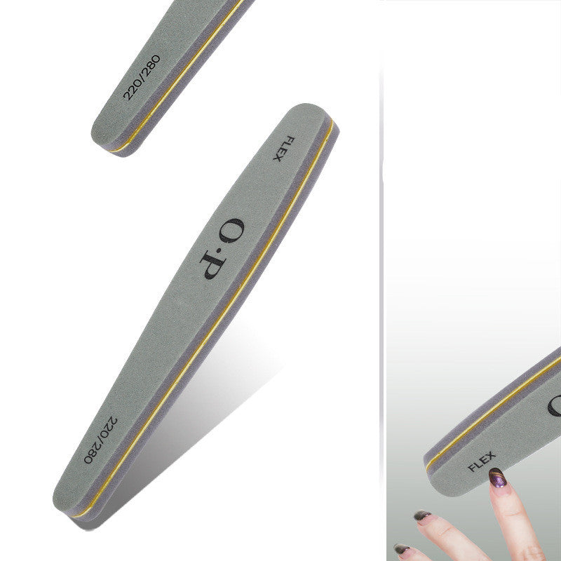 O. P Flex Green Waterproof Nail File Diamond Double-Sided Polishing Strip