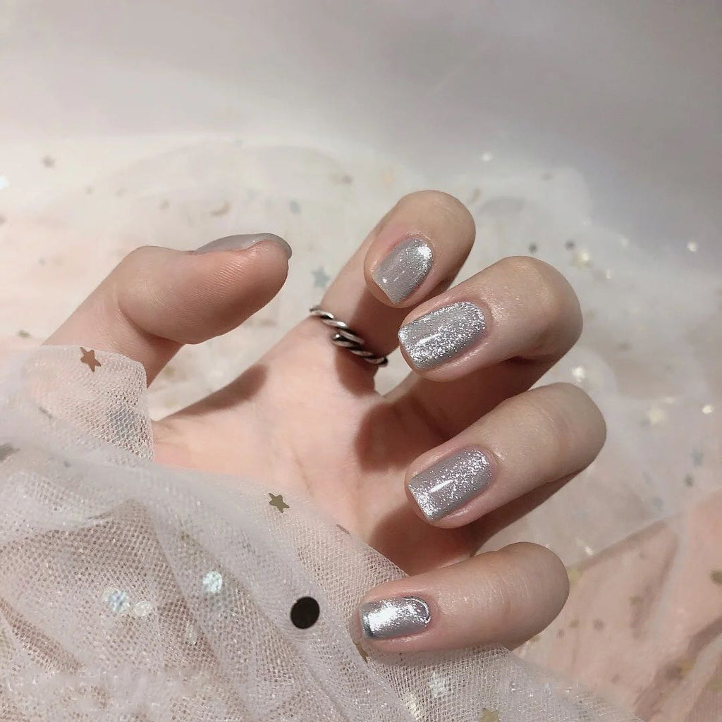 MJ Soak-Off Nail Polish Net Red New Popular Smoothie Moonstone Silver White Wide Ice Transparent Cat Eye Gel Nail Shop Spar Cat Eye