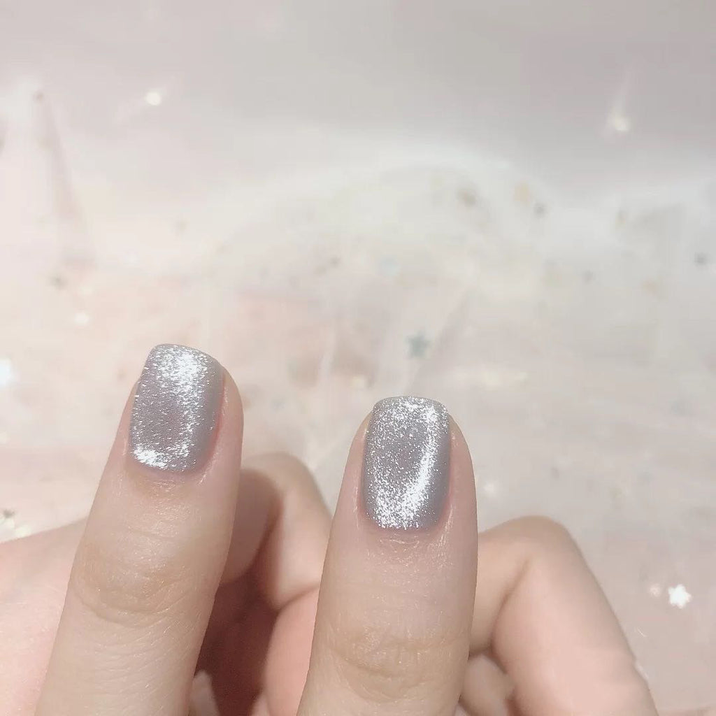 MJ Soak-Off Nail Polish Net Red New Popular Smoothie Moonstone Silver White Wide Ice Transparent Cat Eye Gel Nail Shop Spar Cat Eye