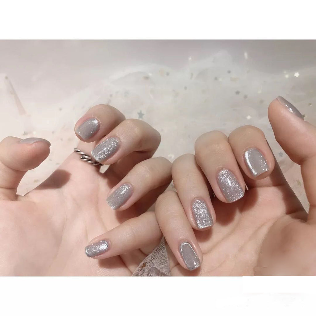 MJ Soak-Off Nail Polish Net Red New Popular Smoothie Moonstone Silver White Wide Ice Transparent Cat Eye Gel Nail Shop Spar Cat Eye