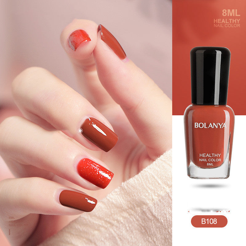 Bolanya Water-Based Nail Polish Free Of Baking Can Be Torn Off, Quick Drying And Lasting