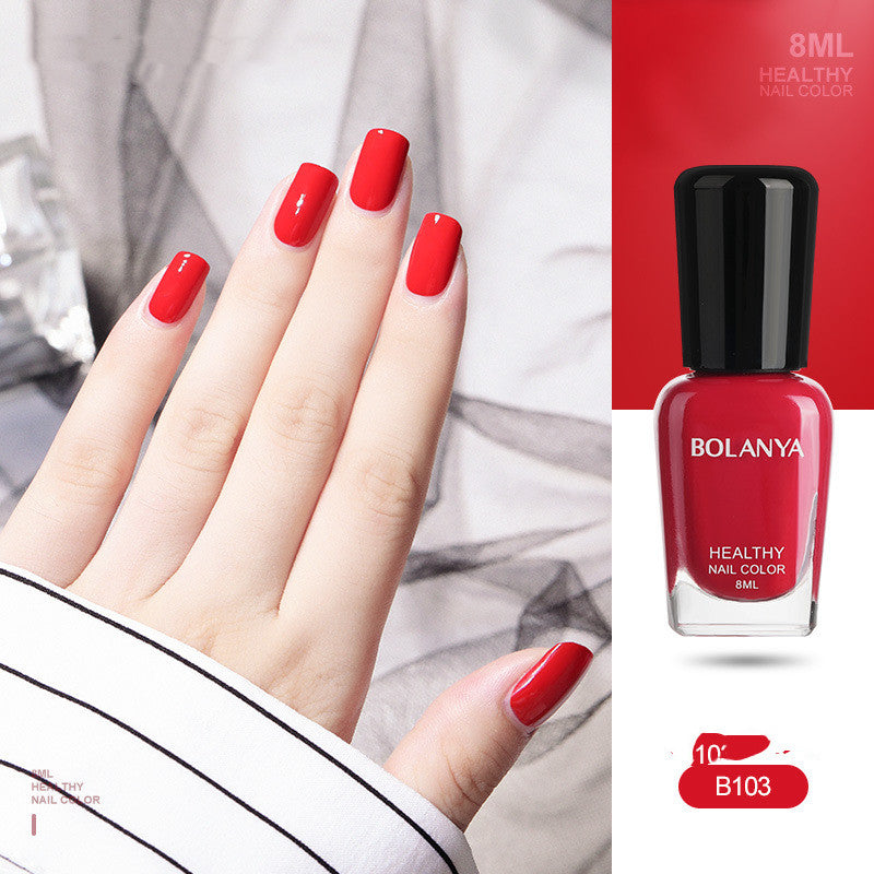Bolanya Water-Based Nail Polish Free Of Baking Can Be Torn Off, Quick Drying And Lasting