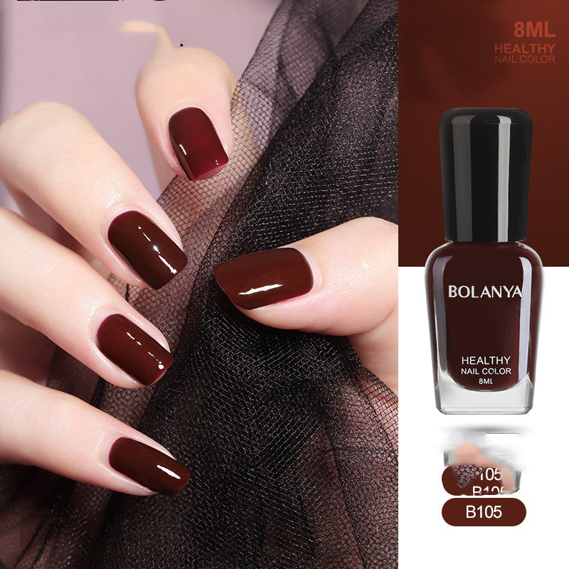 Bolanya Water-Based Nail Polish Free Of Baking Can Be Torn Off, Quick Drying And Lasting