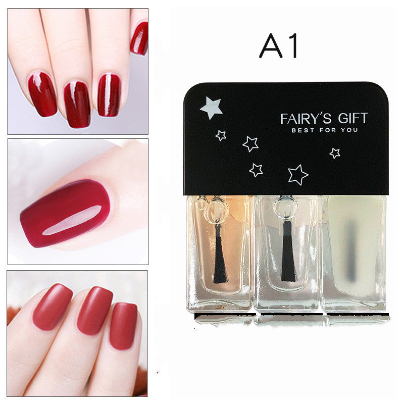 Fairy's Gifts Sequined Three-Color Nail Polish Set