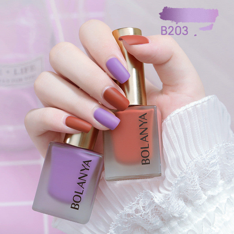 Bolanya Matte Nail Polish Water-Based, No Baking, Whitening And Quick-Drying
