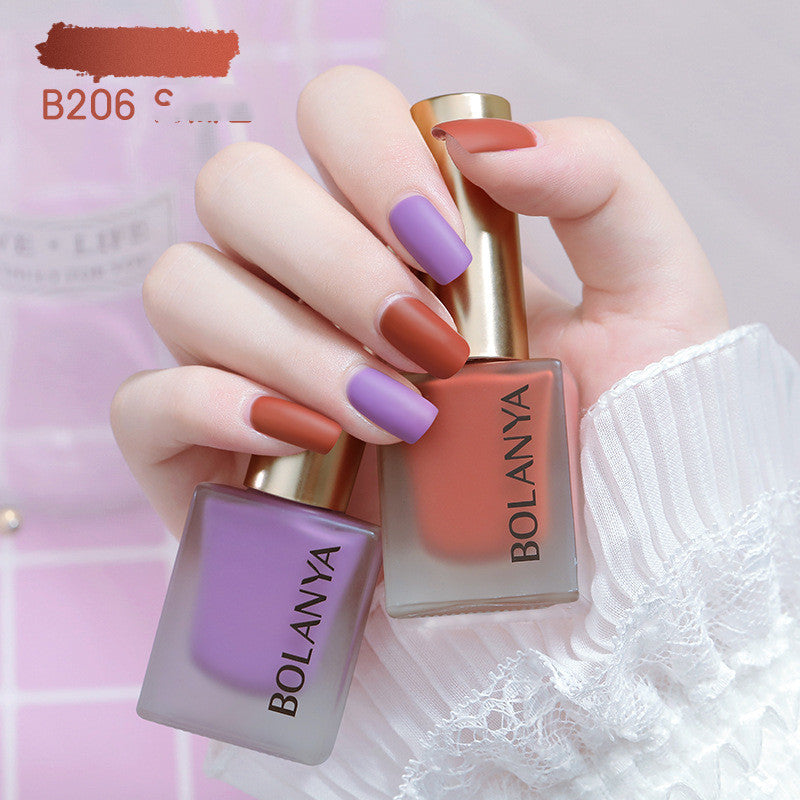 Bolanya Matte Nail Polish Water-Based, No Baking, Whitening And Quick-Drying