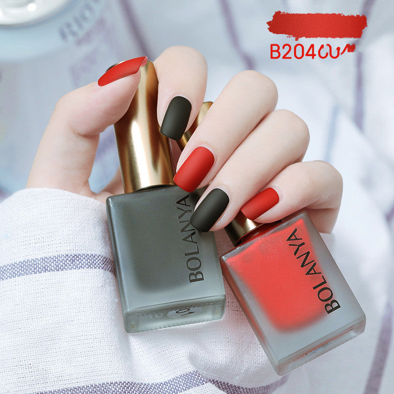 Bolanya Matte Nail Polish Water-Based, No Baking, Whitening And Quick-Drying