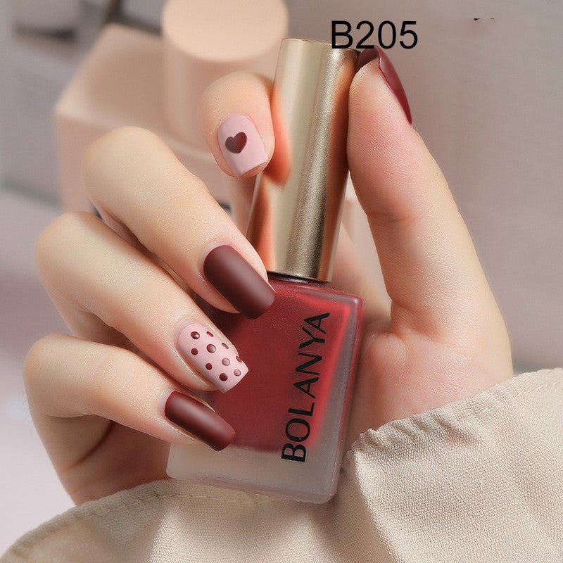 Bolanya Matte Nail Polish Water-Based, No Baking, Whitening And Quick-Drying