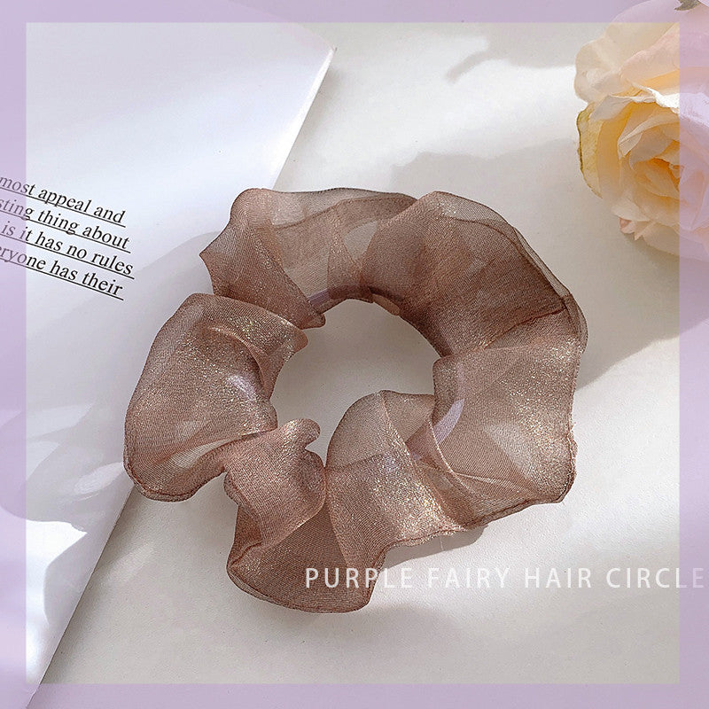 Super Fairy Purple Pig Intestine Hair Tie Headdress