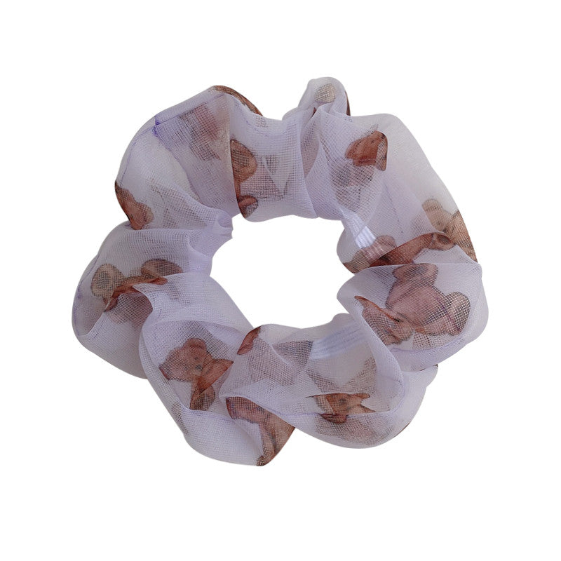 Super Fairy Purple Pig Intestine Hair Tie Headdress