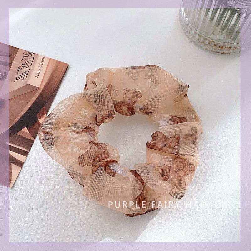Super Fairy Purple Pig Intestine Hair Tie Headdress