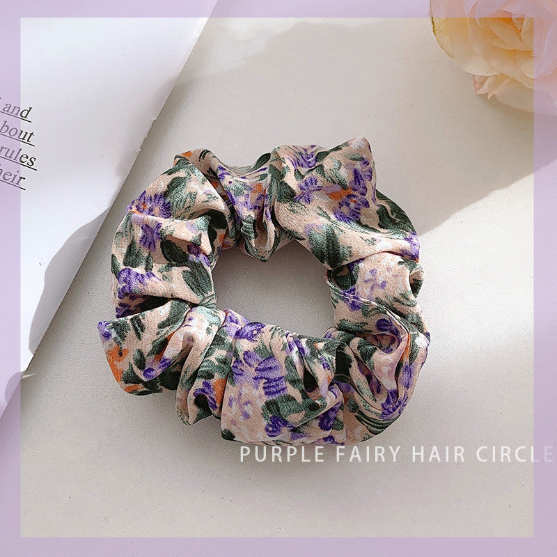 Super Fairy Purple Pig Intestine Hair Tie Headdress