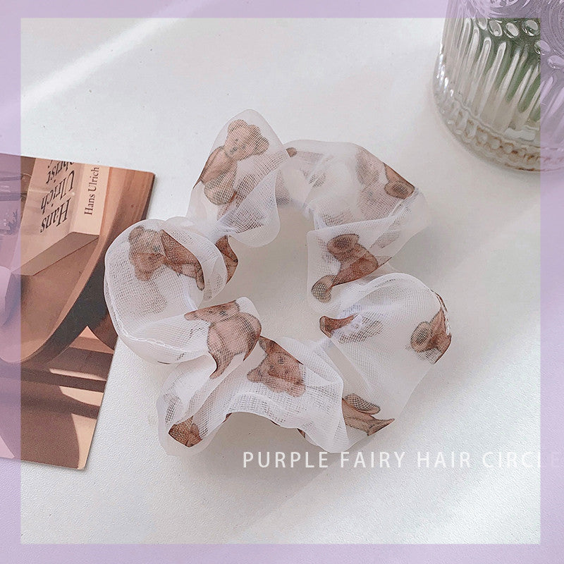 Super Fairy Purple Pig Intestine Hair Tie Headdress