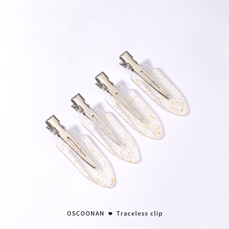 Same Hairpin No Trace Golden Hairpin Net Red Girl Side Clip Duck Beak Clip Bangs Clip
